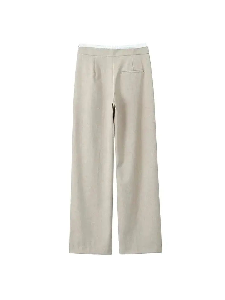 Elegante kvindebukser med brede ben, ideelle til modebevidst hverdag og afslappede lejligheder.
