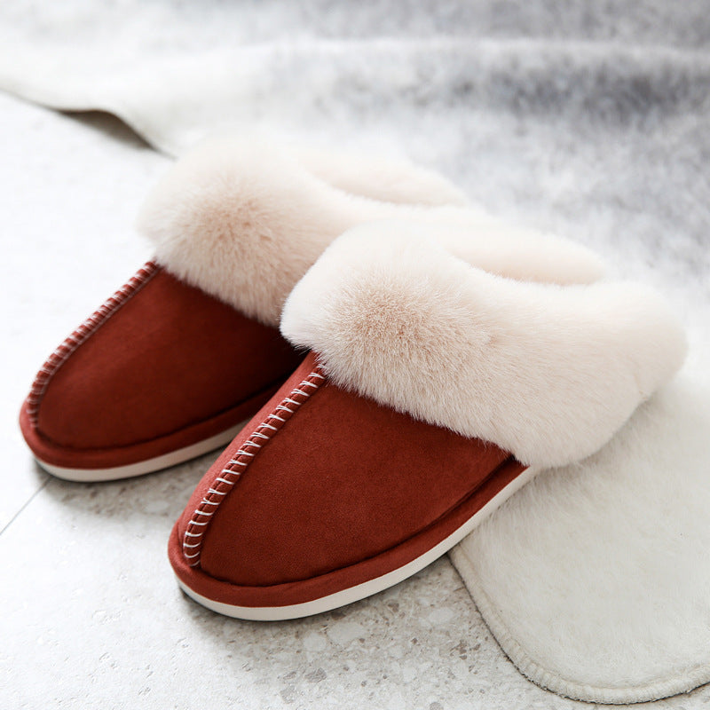 Luksuriøse hjemmesko til damer. Bløde, varme tøfler for optimal komfort indendørs om vinteren. Elegant slip-on fodtøj.