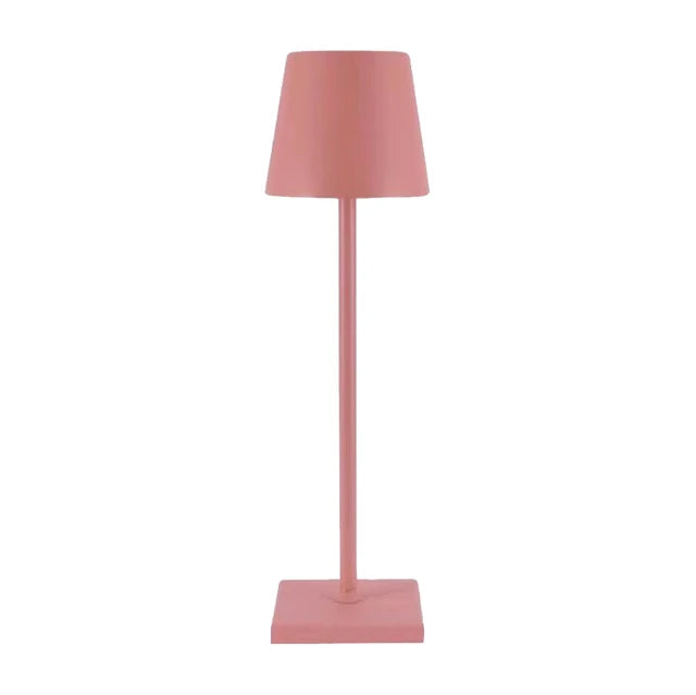 Luksuriøs trådløs bordlampe i moderne design, touch-styring og aluminium. Ideel til indendørs og udendørs brug.