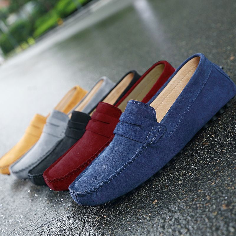 Mænds stilfulde italienske casual loafers for hverdagskomfort og elegant stil.