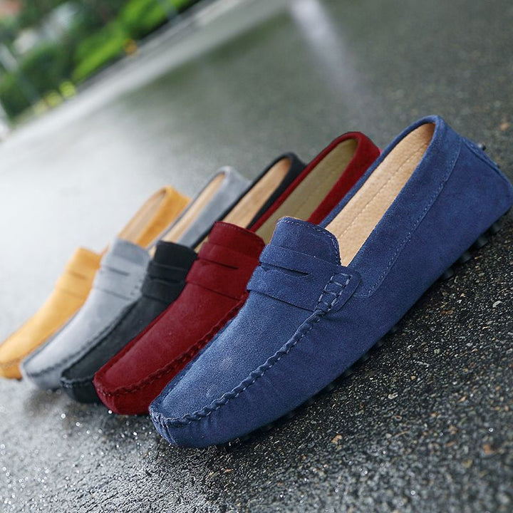 Mænds stilfulde italienske casual loafers for hverdagskomfort og elegant stil.