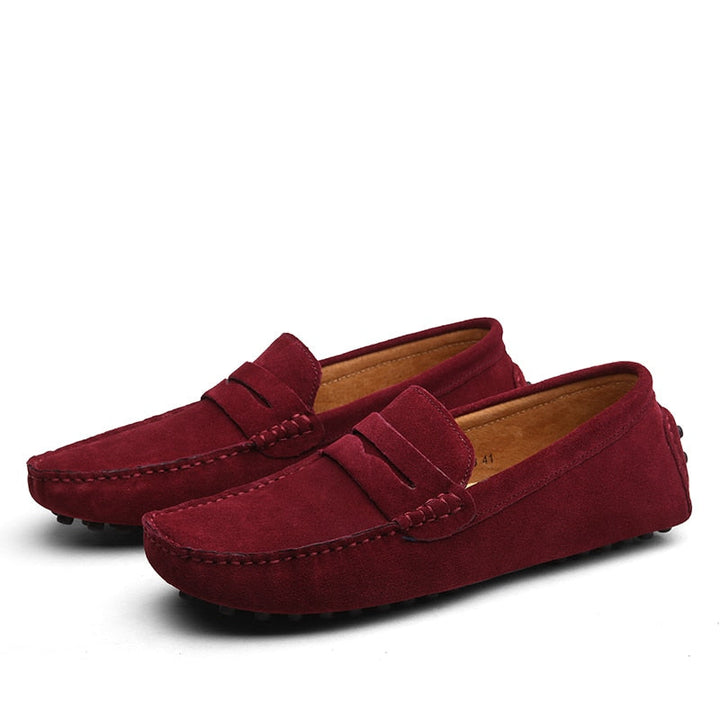 Autentiske italienske herre loafers, en fusion af stil og uovertruffen casual komfort.