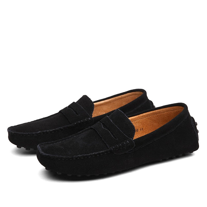 Trendy italienske loafers for mænd, et must-have til den elegante casual garderobe.