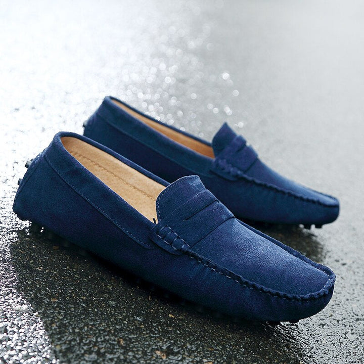 Letvægts italienske loafers til mænd, ideelle sommersko for et ubesværet casual look.