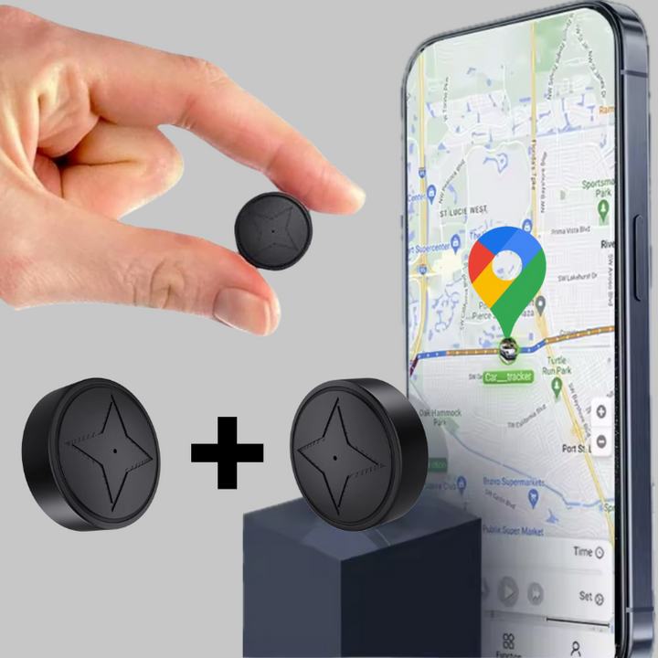 "Magnetisk bil GPS-tracker, kompakt design, diskret under bilen, sikrer realtidsovervågning og øget sikkerhed."