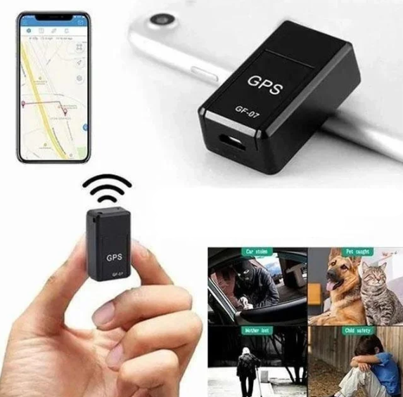 "Magnetisk mini GPS tracker med kompakt design til bilsporing og ejendelsbeskyttelse, global dækning."