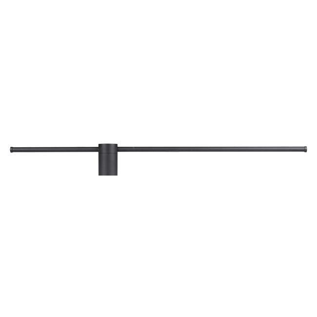 "Moderne sort aluminium LED væglampe 90cm, justerbar, med økonomisk lys og stilfuldt design til moderne indretninger"