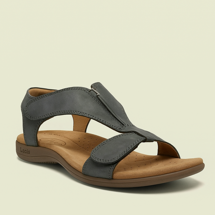 Stilfulde ortopædiske sandaler til kvinder med justerbar rem, komfort og fodstøtte til sommer.