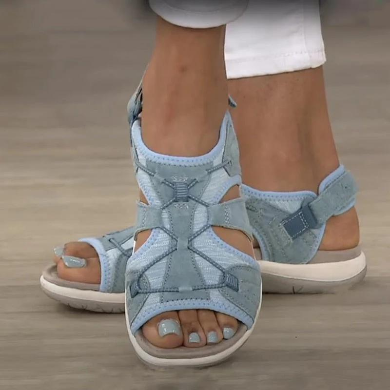 Ortopædiske sandaler til kvinder med justerbare stropper, ergonomisk sål, i let og elegant design