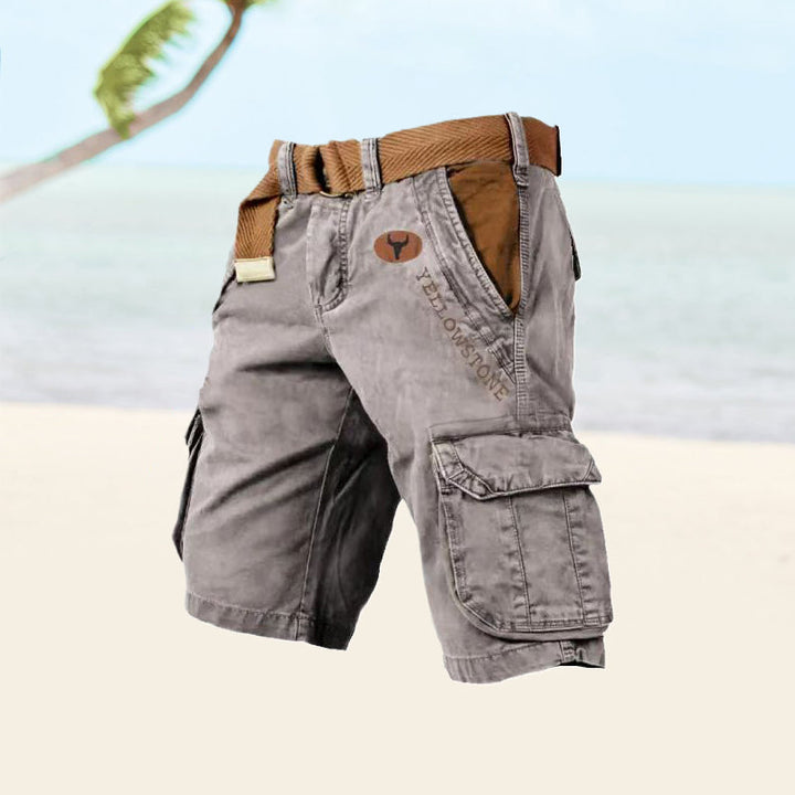 Robuste cargo shorts til mænd med praktiske lommer, perfekt til udendørs eventyr og sommerbrug.