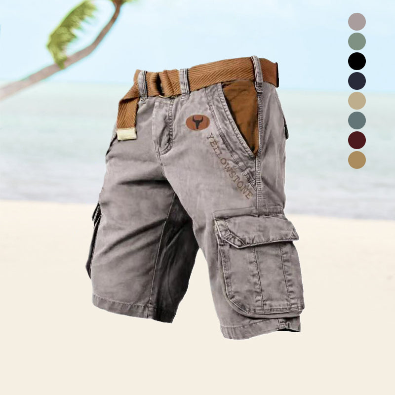 Robuste cargo shorts til mænd med praktiske lommer, perfekt til udendørs eventyr og sommerbrug.
