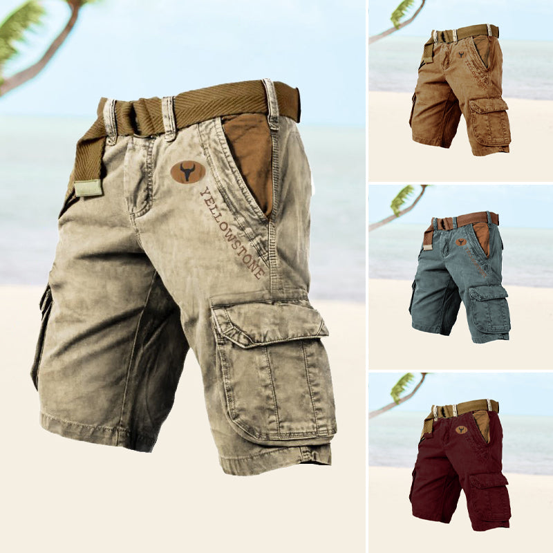 Robuste cargo shorts til mænd med praktiske lommer, perfekt til udendørs eventyr og sommerbrug.