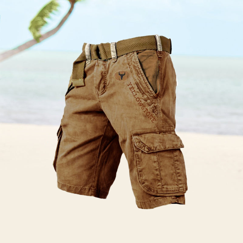 Robuste cargo shorts til mænd med praktiske lommer, perfekt til udendørs eventyr og sommerbrug.