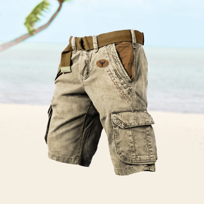 Robuste cargo shorts til mænd med praktiske lommer, perfekt til udendørs eventyr og sommerbrug.