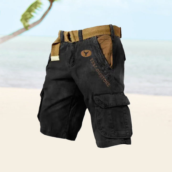 Robuste cargo shorts til mænd med praktiske lommer, perfekt til udendørs eventyr og sommerbrug.