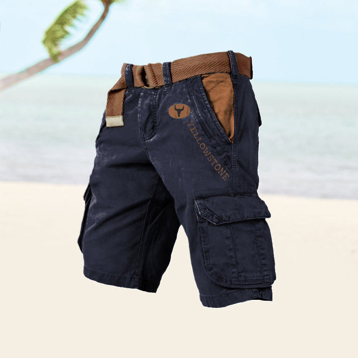 Robuste cargo shorts til mænd med praktiske lommer, perfekt til udendørs eventyr og sommerbrug.
