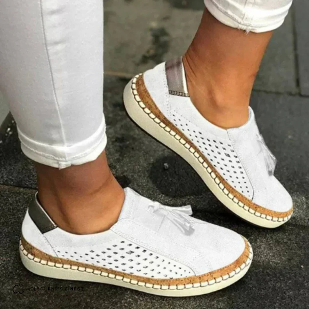 Dame sneakers i sort med komfortabel sål