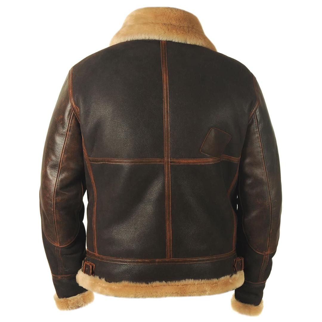 Herre pilotjakke i aviator-stil, med moderne detaljer, der fremhæver et maskulint og tidløst look.