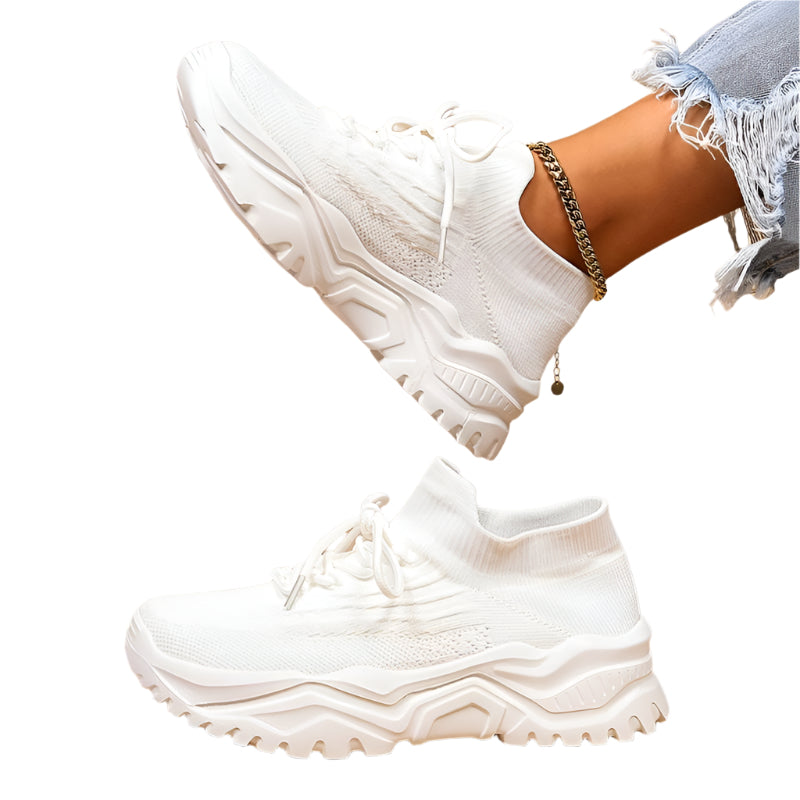 Stilfulde ortopædiske sneakers til kvinder med moderne design og ekstra svangstøtte, ideelle til daglig komfort.
