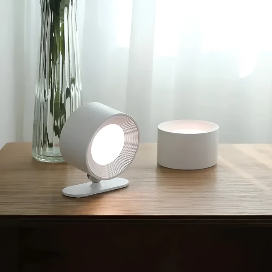 Fleksibel trådløs LED væglampe. Genopladelig og nem at styre med touch eller fjernbetjening. Ideel belysning.