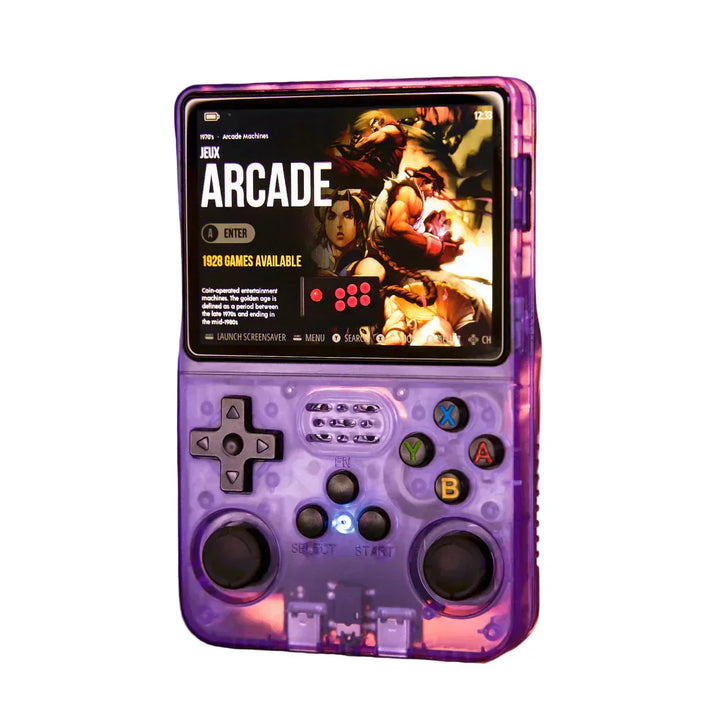 Unisex bærbar retro spilkonsol med 20.000 klassiske spil og HD skærm. Ideel til nostalgisk gaming.