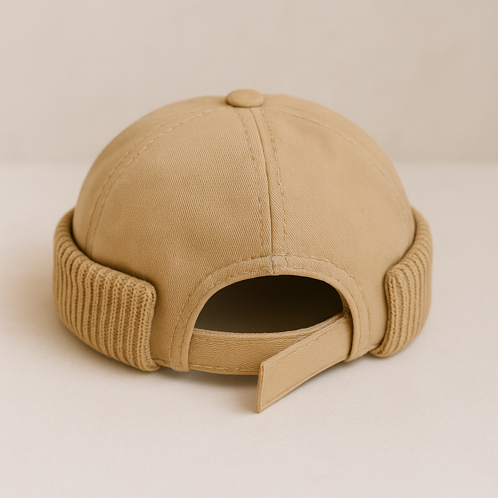 Hyggelig varm bomuld/polyester beanie til vinter. Unisex vintage strikhue.