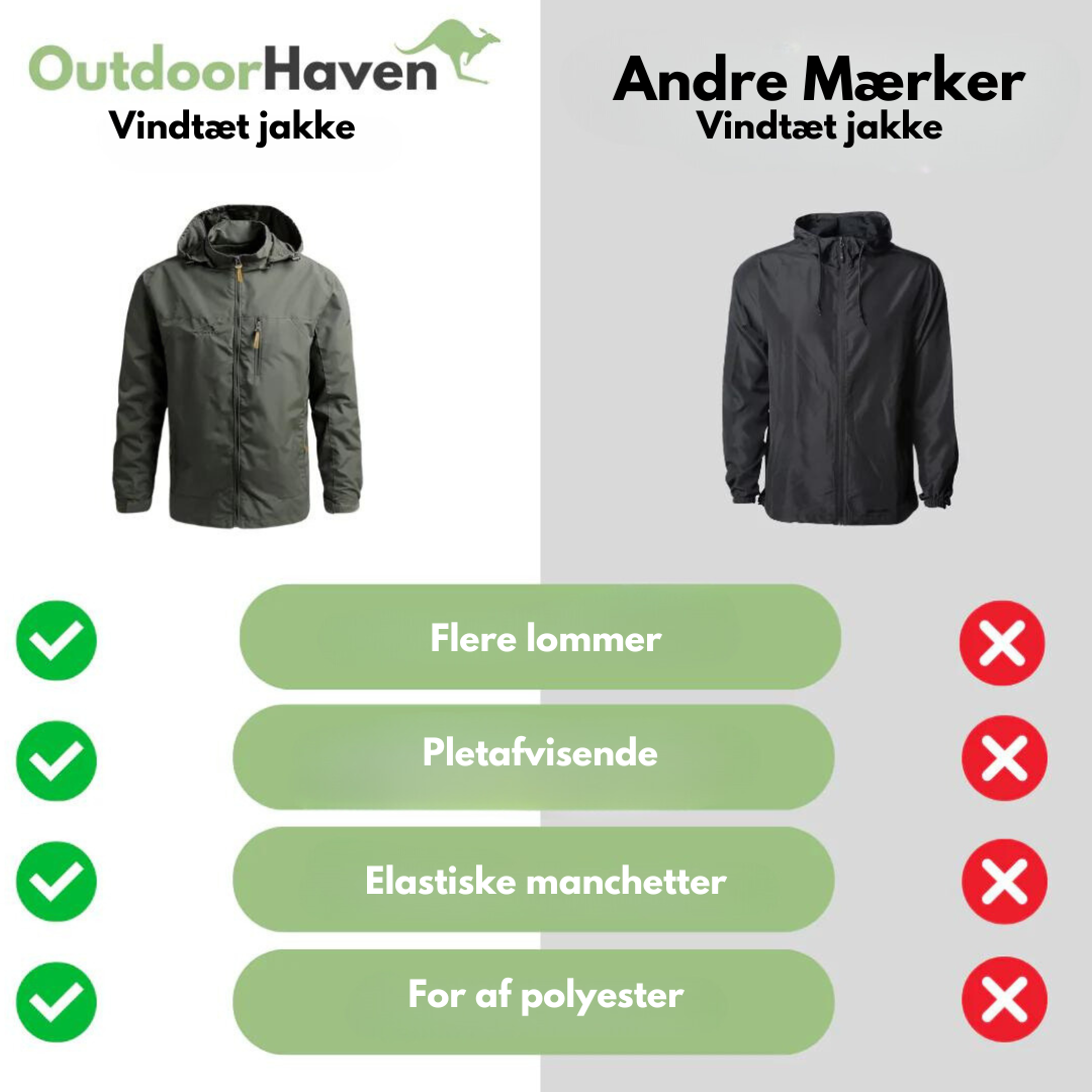 Vindtæt letvægts outdoor jakke til mænd, med hætte i flere farver, perfekt til udendørs aktiviteter og eventyr.